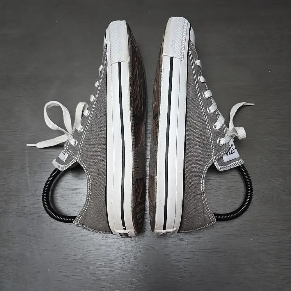 Converse All Star Chuck Taylor Shoes M6 W8 Gray Low Top Sneakers Athletic 1J794 - Picture 8 of 9